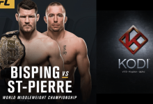 UFC 217 Bisping vs St-Pierre on Kodi